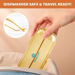 Snowie Soft Silicone Spoon 2 Pcs With Case - Orange - Image 7