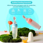 Tony Stark Silicone Baby Food Feeder & Spoon Set - 90ml - Blue - Image 3