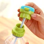 Yann Portable Anti-Spill Straw Lid for Water Bottles  - Green - Image 2