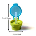 Yann Portable Anti-Spill Straw Lid for Water Bottles  - Green - Image 3