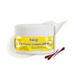 توكو للأطفال – كريم وجه 2 في 1 + واقي شمس SPF 50 مع زيت الزعفران (50 جم) مصمم للأطفال من 2–15 سنة بمختلف الأعمار (2–5، 5–10، 10–15)، يرطب البشرة ويحميها من أشعة الشمس الضارة بلطف.