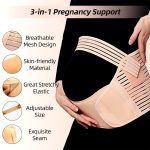 ⁦Kangtong Premium Maternity Support & Pelvic Relief Belt – Brown – Size XL⁩ - الصورة ⁦5⁩