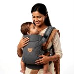 KYB 4-in-1 Premium Baby Carrier Breathable, Ergonomic, & C-Section Friendly - Gray - Image 2