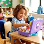 ⁦SkipHop Spark Style Bento School Lunch Box For Kids – Narwhal – Age 3+⁩ - الصورة ⁦5⁩