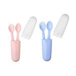 Wee Baby Fork & Spoon Set (6M+) –Suitable For Daily Feeding And Training
