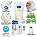 ⁦Wee Baby Breast Milk Storage Bags 200ml (7oz) - Pre-Sterilized & BPA-Free Milk Storage Solution - 20Pcs⁩ - الصورة ⁦3⁩