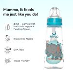 ⁦Mylo Essentials Feels Natural Feeding Bottle 250ml - 0m+⁩ - الصورة ⁦2⁩