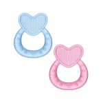 Wee Baby Heart Silicone Teether (4M+) – Soft BPA-Free Gum Soother For Babies