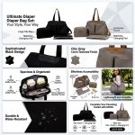 ⁦KYB 3-in-1 Large Capacity Diaper & Travel Bag⁩ - الصورة ⁦7⁩