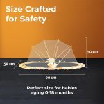 ⁦Kynobaby Life Craft Foldable Baby Mosquito Net for Bed,Cradle & Mattress⁩ - الصورة ⁦5⁩