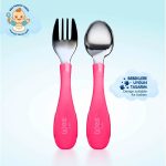 Wee Baby Stainless Steel Fork & Spoon Set - Image 5