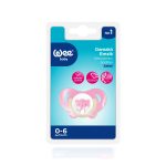 Wee Baby Orthodontic Soother Safari - 0-6m - Pink