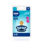 Wee Baby Round Teat Soother Pure 6-18m - Baby Blue