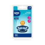 Wee Baby Round Teat Soother Pure 18+m - Baby Blue