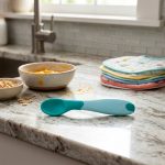 ⁦Chicco Baby's First Spoon Mix & Match 8m+ Teal⁩ - الصورة ⁦3⁩