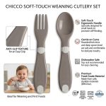 ⁦Chicco First Cutlery Mix and Match 12m+ -Gray⁩ - الصورة ⁦4⁩