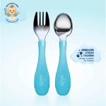Wee Baby Stainless Steel Fork & Spoon Set - Image 4
