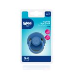 Wee Baby Round Teat Soother Cool 0-6m - Blue
