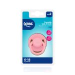 Wee Baby Round Teat Soother Cool 6-18m - Pink