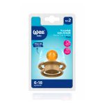 Wee Baby Round Teat Soother Pure 6-18m - Yellow