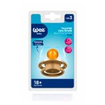 Wee Baby Round Teat Soother Pure 18+m - Yellow