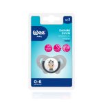 Wee Baby Orthodontic Soother Safari - 0-6m - Gray