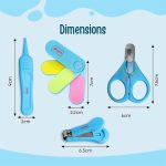 LuvLap Baby Nail Groming Set - Blue - Image 5