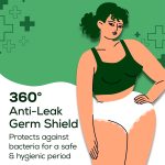 ⁦Evereve Anti-Bacterea Overnight Period Panties - 10 panties - L-XL⁩ - الصورة ⁦2⁩