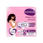 Evereve Maternity Leak-Proof Ultra Absorbent Postpartum Comfort Panties – 10 Pack XXL–XXXL
