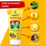 ⁦Kidbest Sunscreen SPF 30 Watermelon with Alo Vera - 100ml⁩ - الصورة ⁦2⁩