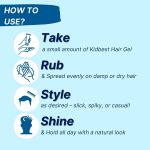 ⁦Kidbest Hair Gel w/ Organic Argan Oil - 50ml⁩ - الصورة ⁦5⁩