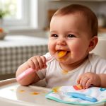 Novo Chic Baby Silicone Spoon - Pack of 2 - Pink & Blue - Image 3