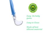 Novo Chic Baby Silicone Spoon - Pack of 2 - Pink & Blue - Image 4