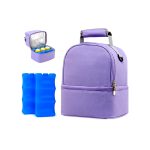 KYB Insulated Cooler Bag with 2 Ice Pack - Purple