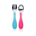 Wee Baby Stainless Steel Fork & Spoon Set
