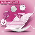 Star Babies Disposable Changing Mats M:45*60CM Pink - 20pcs - Image 4