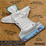 Advanso Cloth Diaper (Nappy) Free Size - Image 2