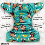 Advanso Cloth Diaper (Nappy) Free Size - Image 5