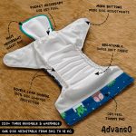 ⁦Advanso Cloth Diaper (Nappy) Free Size⁩ - الصورة ⁦10⁩