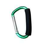KYB Aluminum D-Ring Spring Storage Hanger Handle Buckle Hook - Green