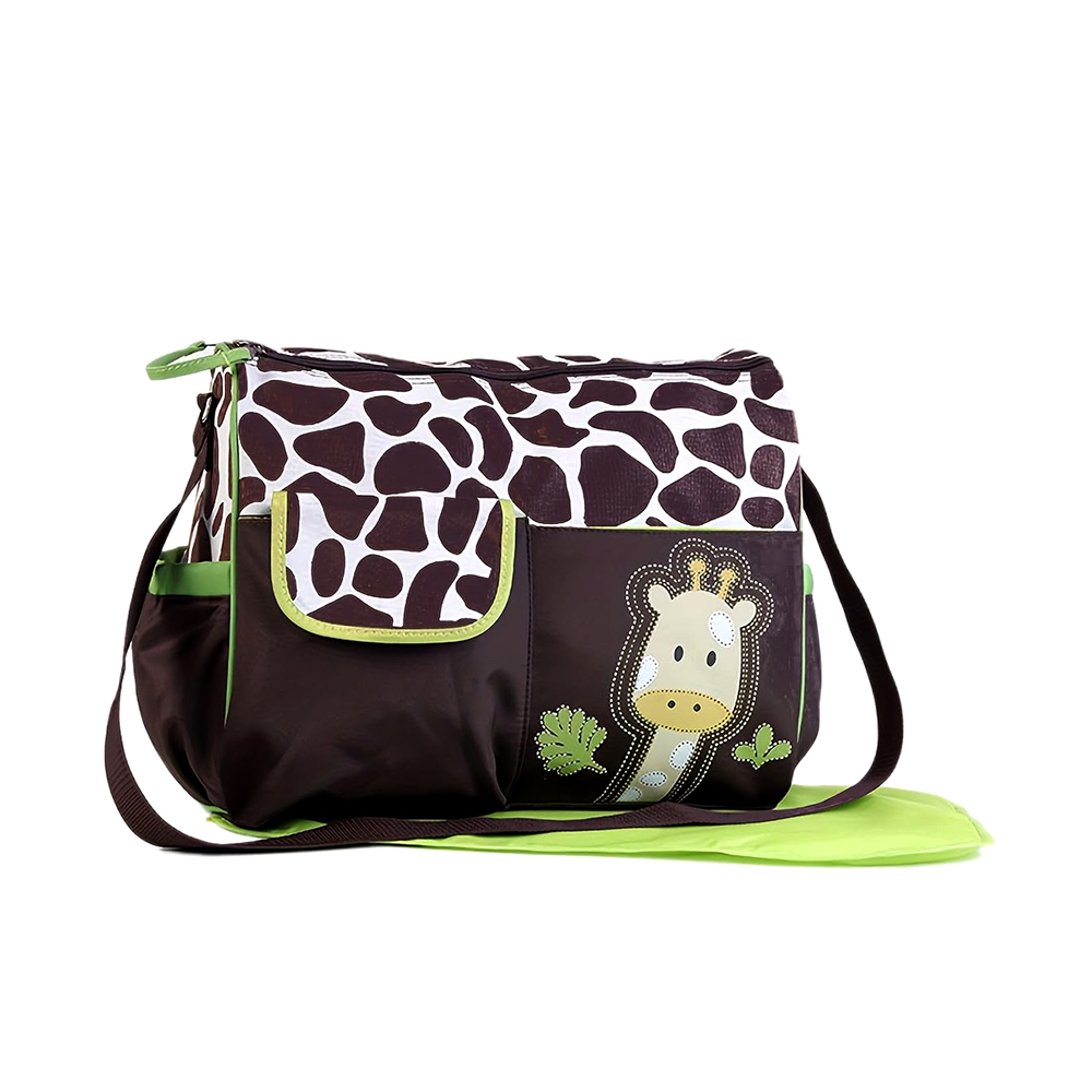 10000502713-1 KYB Baby Cloth Bag - Giraffe green - Image 1