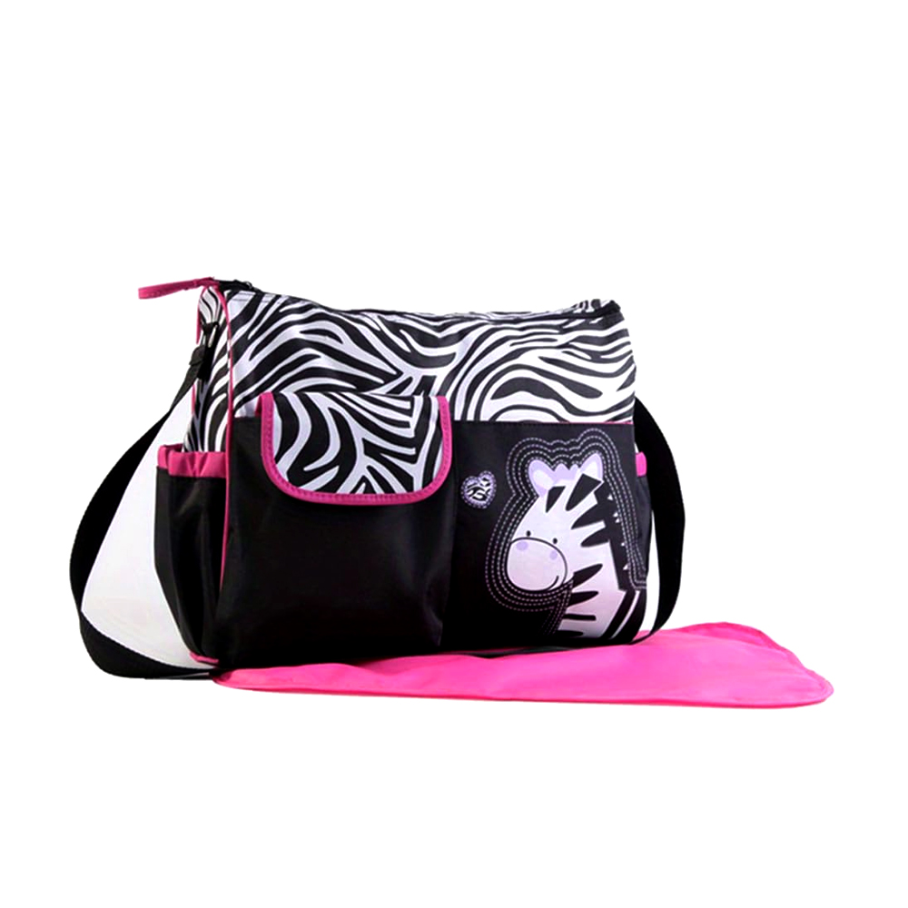10000502714-1 KYB Baby Cloth Bag - Zebra Pink - Image 1