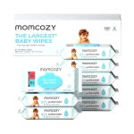 MomCozy Unscented Sensitive Skin Disposable Wipes for Diaper Changes and Everyday Cleanup - Pack Of 8