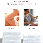MomCozy Unscented Sensitive Skin Disposable Wipes for Diaper Changes and Everyday Cleanup - Pack Of 8 - Image 3