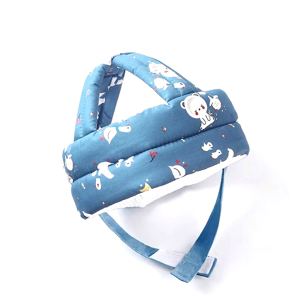 10000502743-1 KYB Soft Protective Toddler Breathable Learning-to-walk Hat - Blue - Image 1
