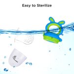 R First  Feed Bunny Nibbler Baby Fruit Feeder & Teether - For Infants 3+ Months | Green-Blue - Image 5