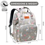 Motherly By A Mom Magical Unicorn Backpack - Gray - Image 3