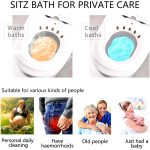 ⁦Suicune Foldable V Steam Seat Sitz Bath with Pump - Gray⁩ - الصورة ⁦3⁩