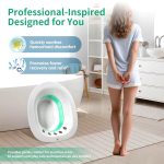 ⁦Suicune Foldable V Steam Seat Sitz Bath with Pump - Gray⁩ - الصورة ⁦4⁩