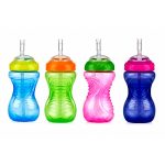 Nuby No-Spill Soft Straw Easy Grip Sippy Cup - 300ml - 12M+